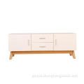 Portable Tv Stand solid wood legs tv cabinet Manufactory